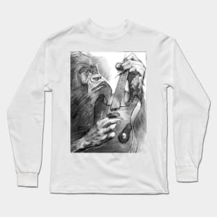 Sasquatch Sings Bigfoot Blues Long Sleeve T-Shirt